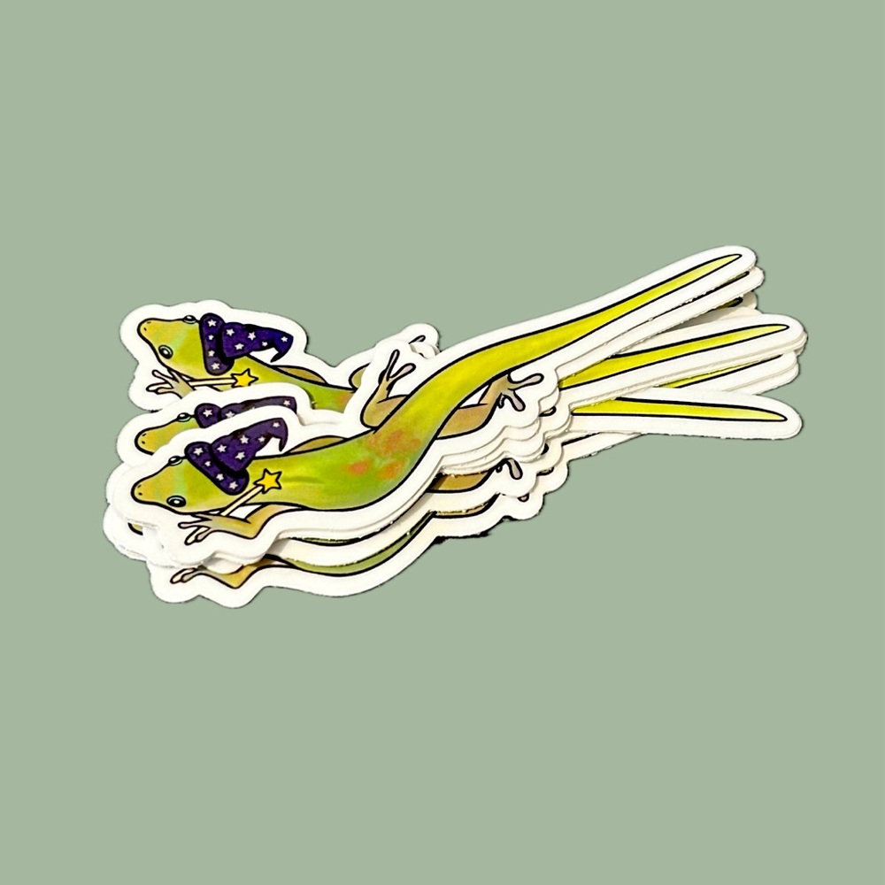 Lizard Wizard Sticker